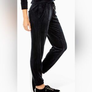 Lilly Pulitzer 28" Mallie Velour Pant Onyx Black Small S